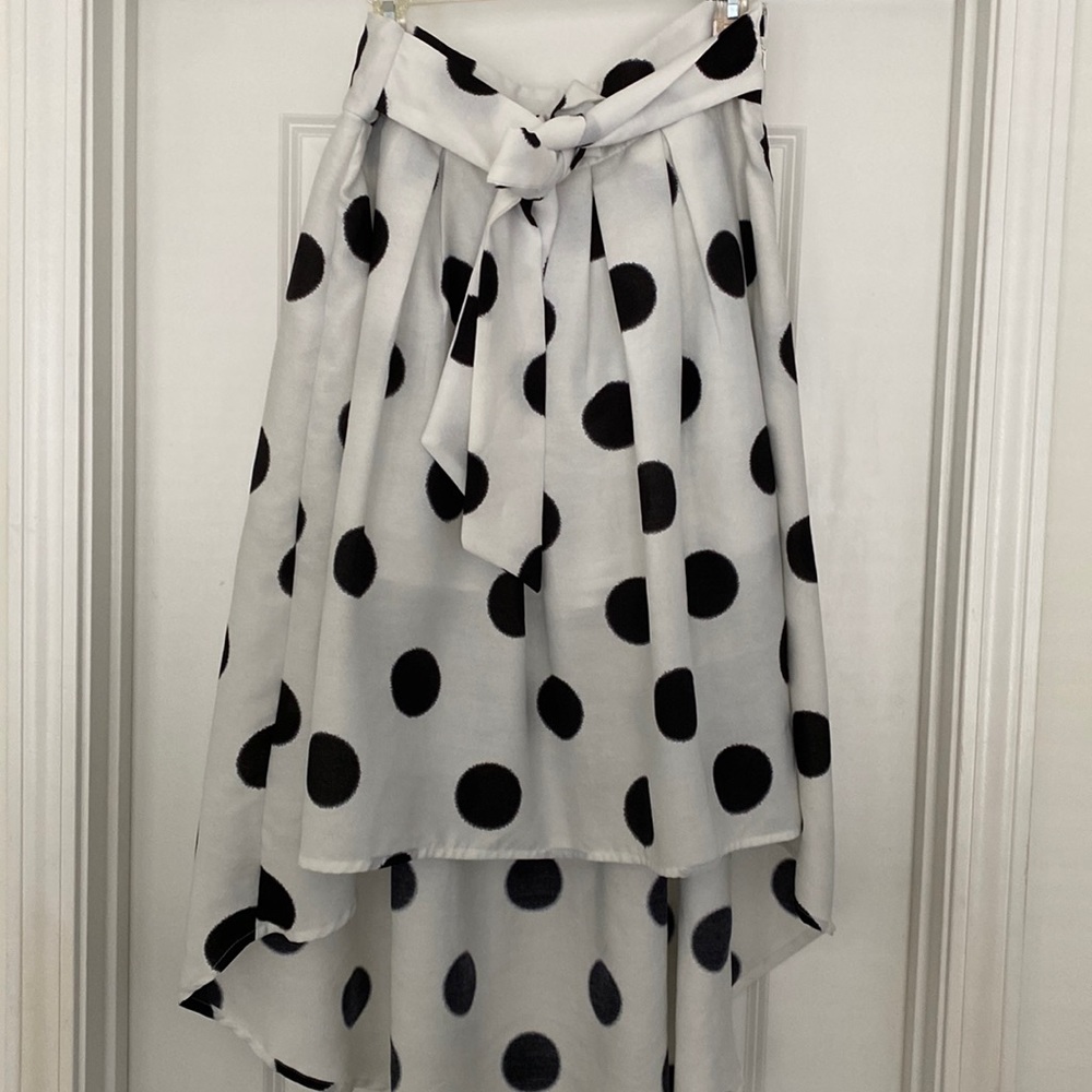 Polka Dot Hi Lo skirt